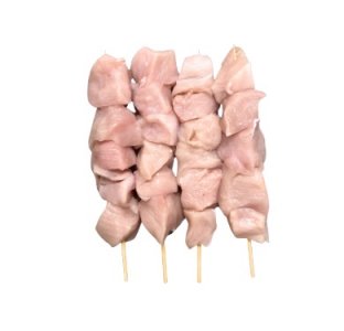 Chicken cutlets on skewers