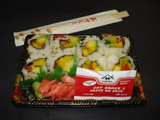 Tropical mango roll