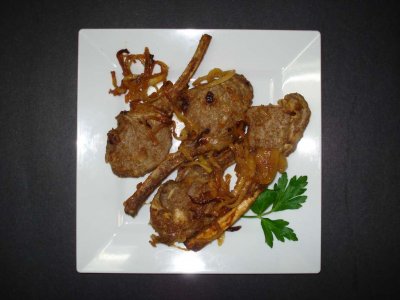 BABY LAMB CHOPS COOKED