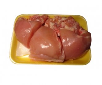 Chicken Breast No wings No skin Cut in 1/2