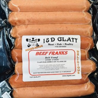 Beef Franks (No Bi Products) 8pcs ($9.29/lb)