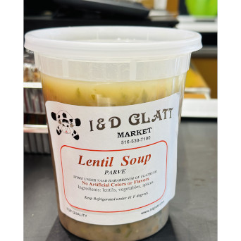 Lentil soup (Quart) PARVE - Click Image to Close