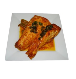 Marinated Salmon (21.99/lb) cooked