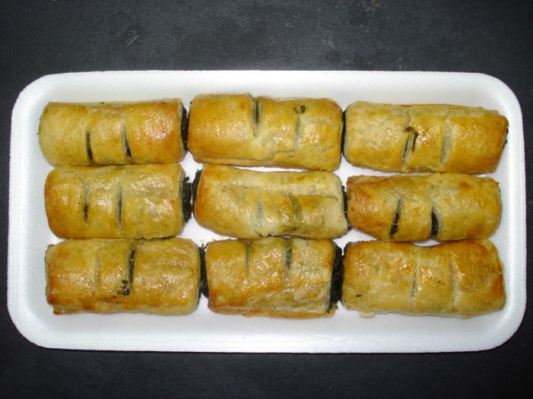 Borekas Spinach baked (dozen) PARVE - Click Image to Close